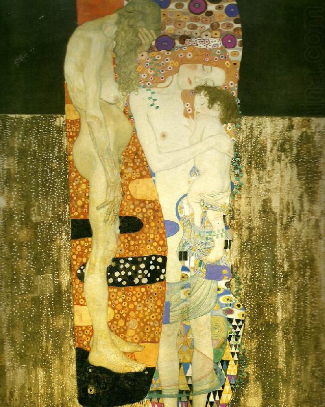 Gustav Klimt kvinnans tre aldrar, china oil painting image